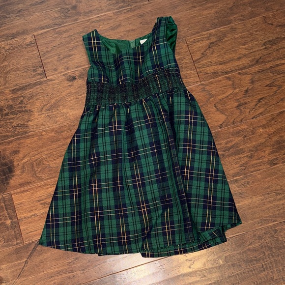 Source Unknown Other - Green Plaid Kids Dress